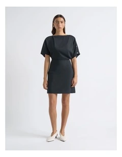 Snap Detail Mini Dress