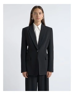 Crepe Boyfriend Blazer
