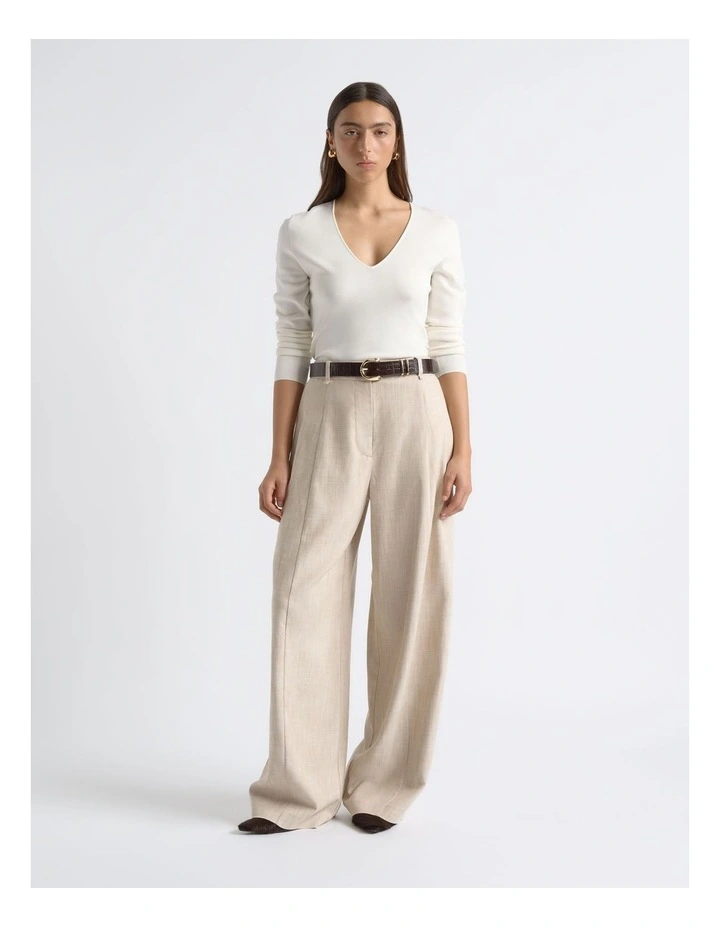 Milano Long Sleeve V Neck Knit image 3