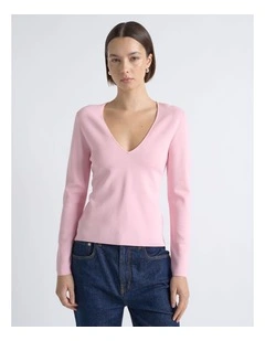 Milano Long Sleeve V Neck Knit
