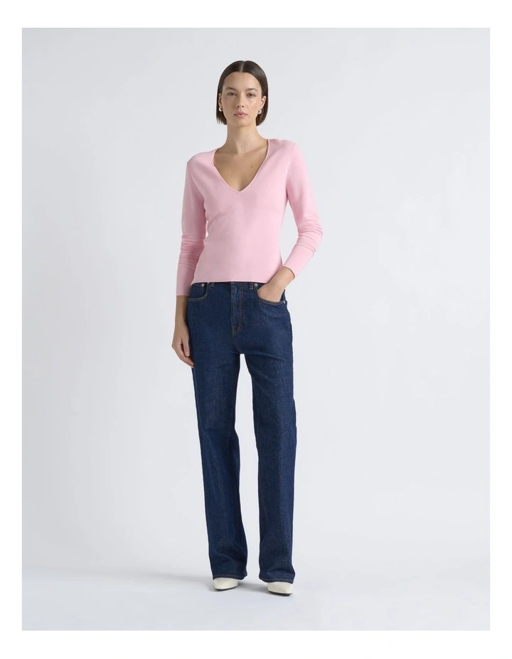 Milano Long Sleeve V Neck Knit image 4