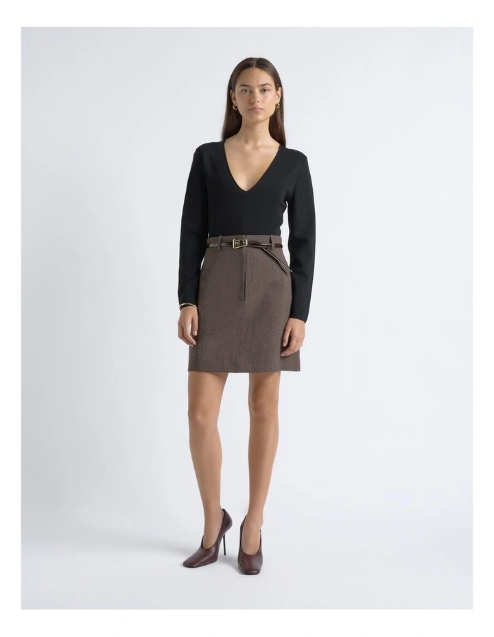 Milano Long Sleeve V Neck Knit image 3