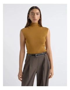 Cotton Silk Cap Sleeve Knit