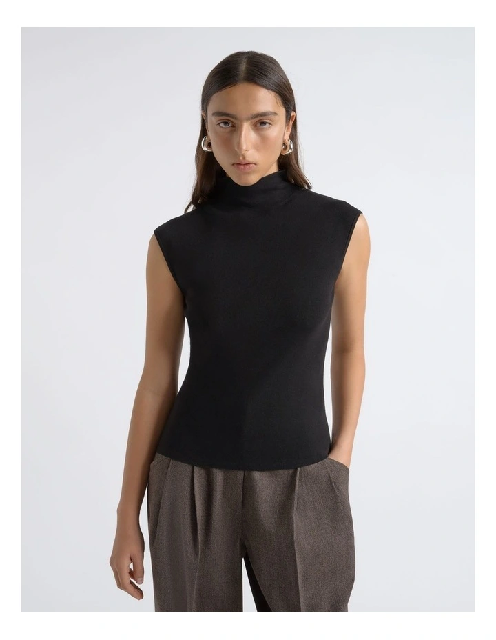 Cotton Silk Cap Sleeve Knit image 1