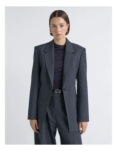 Check Single Breasted Blazer