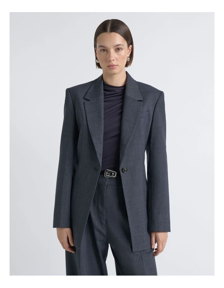 Check Single Breasted Blazer image 1