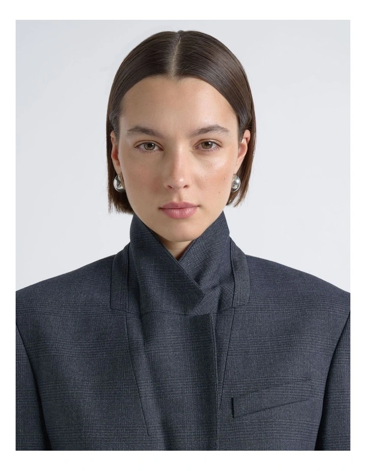 Check Single Breasted Blazer image 3