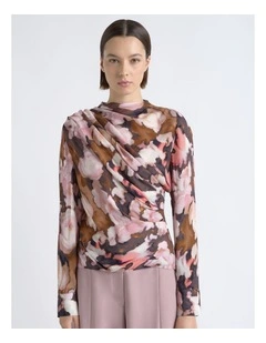 Print Drape Top