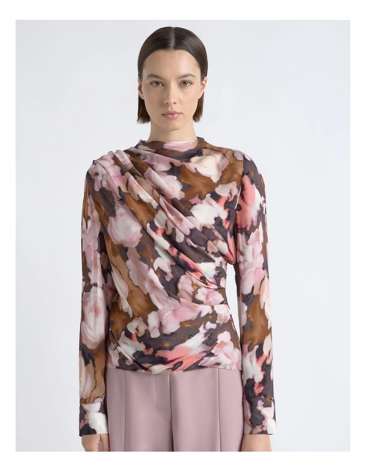 Print Drape Top image 1