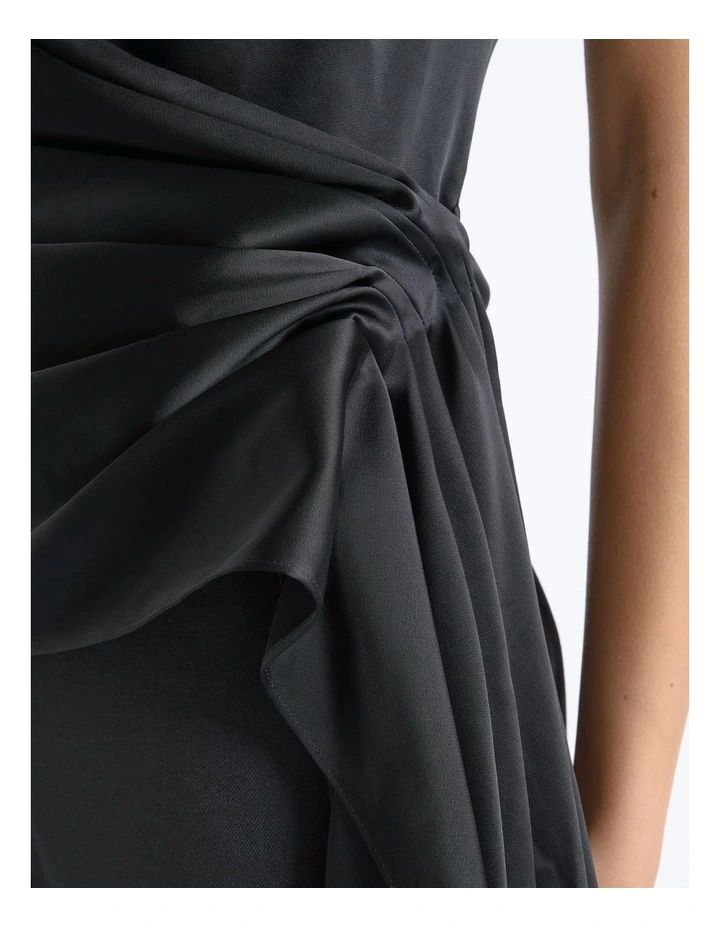 Satin Drape Neck Top image 3