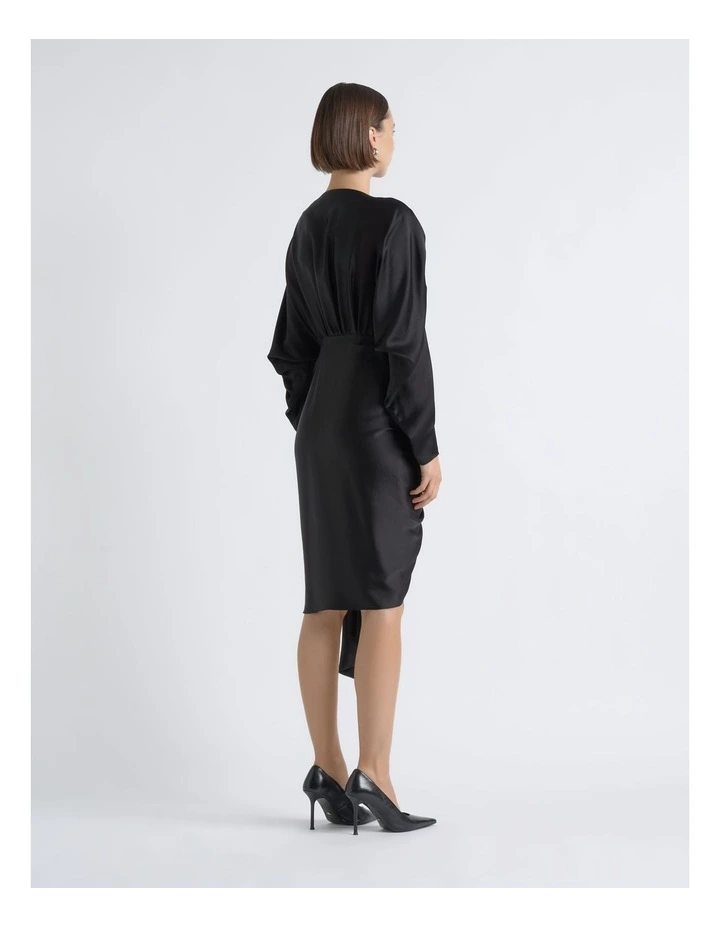 Satin Drape Dress image 2