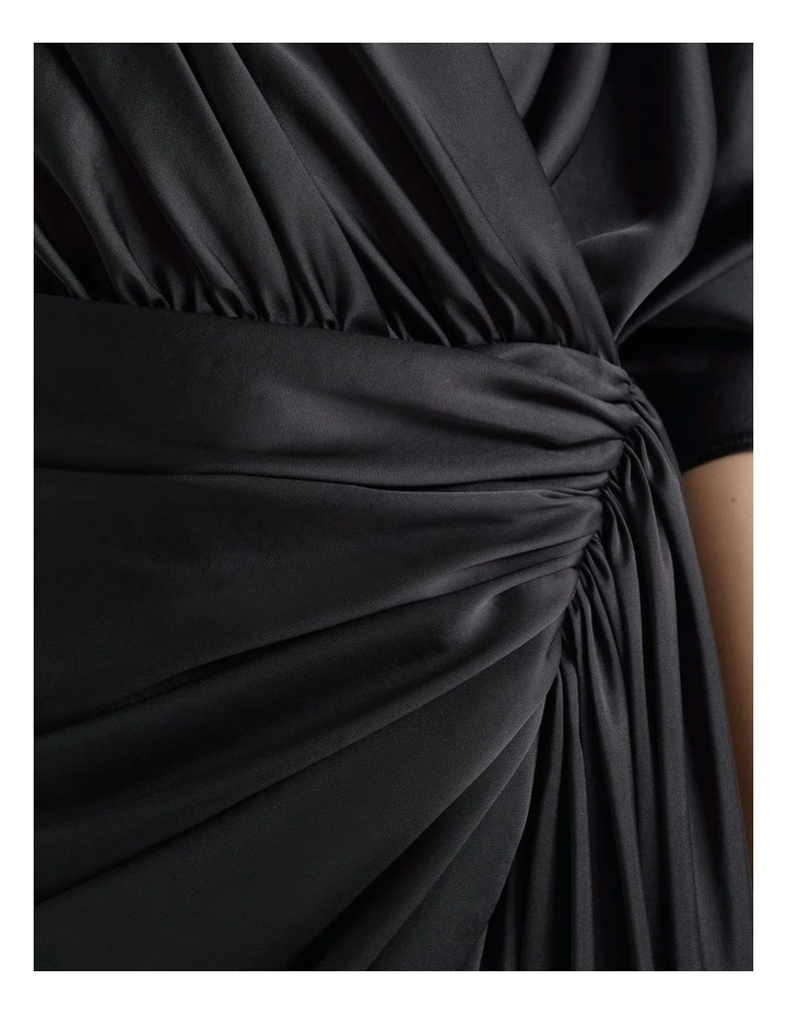 Satin Drape Dress image 4