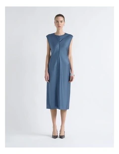 Satin Bias Midi Dress