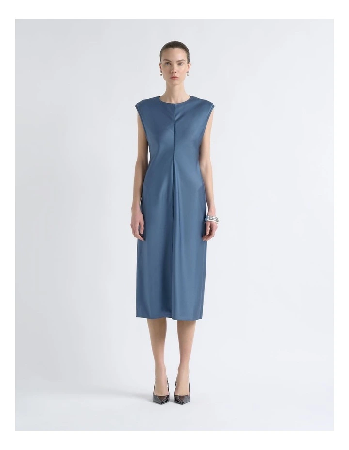 Satin Bias Midi Dress image 1