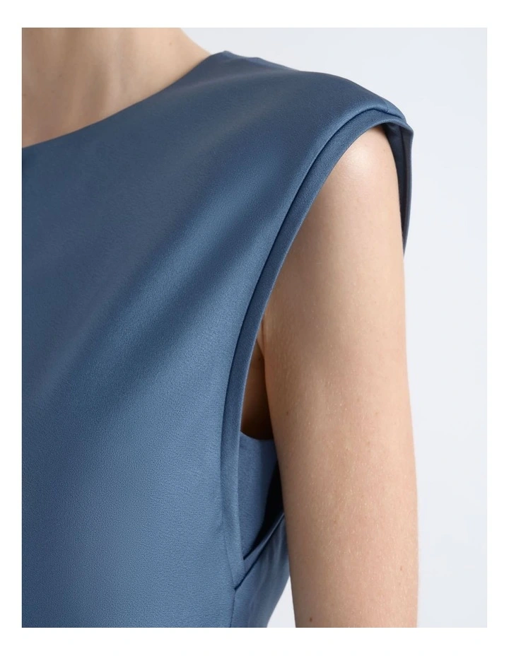 Satin Bias Midi Dress image 5