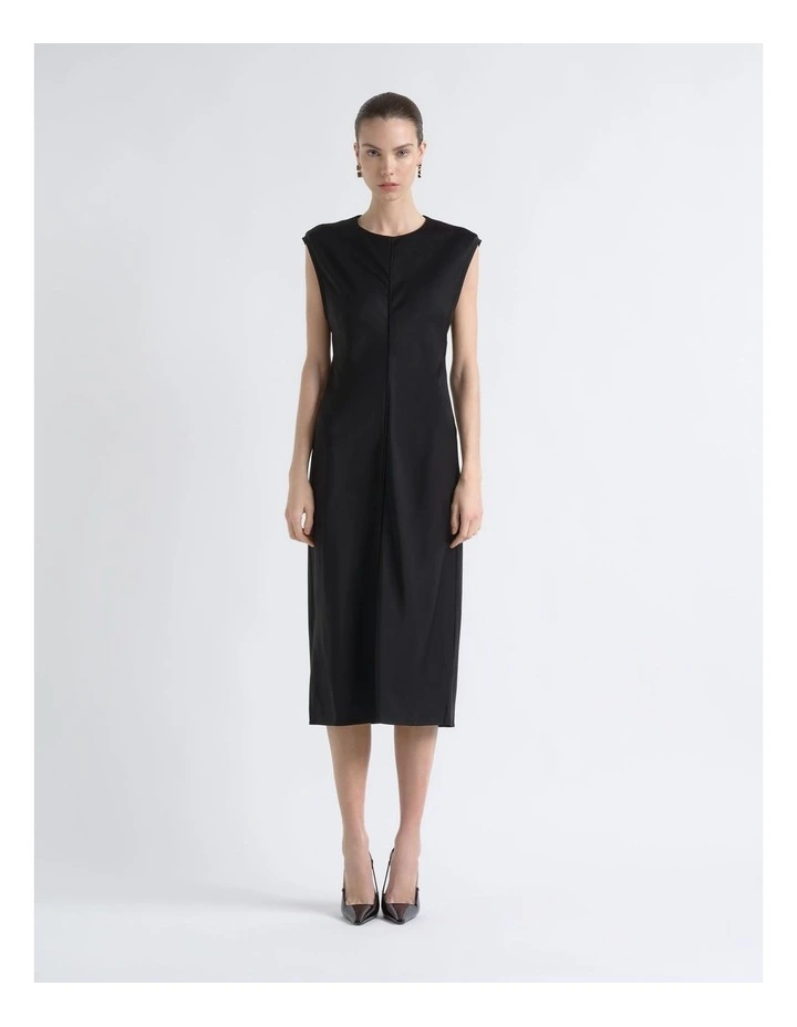 Satin Bias Midi Dress image 1