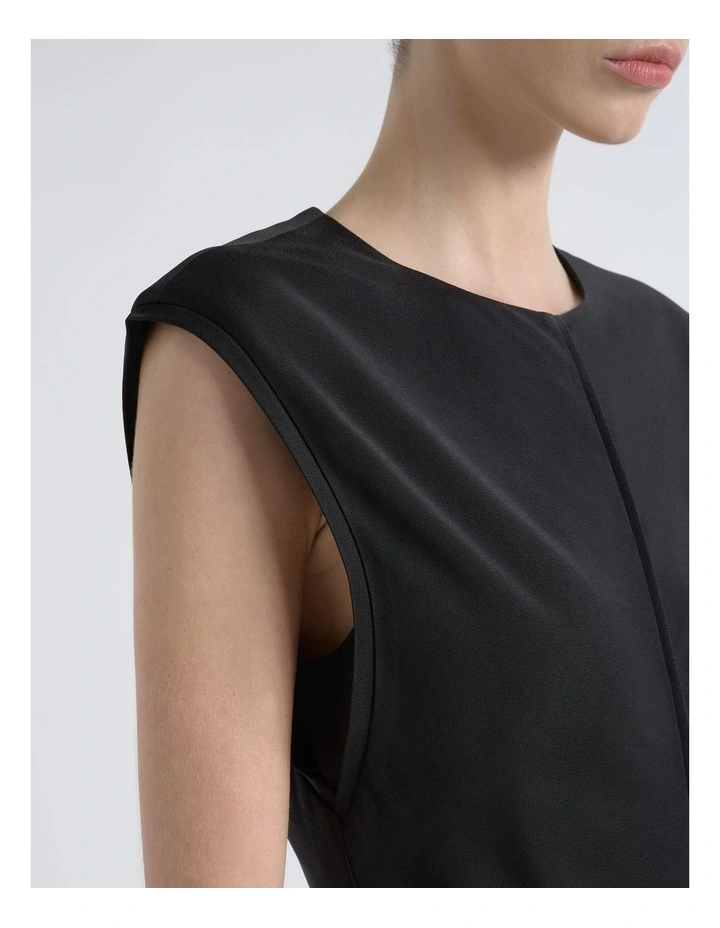Satin Bias Midi Dress image 4