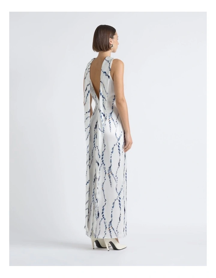 Abstract Print Column Maxi Dress image 2