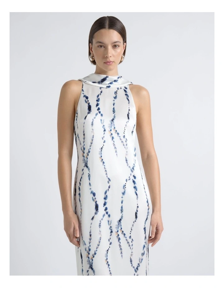 Abstract Print Column Maxi Dress image 3