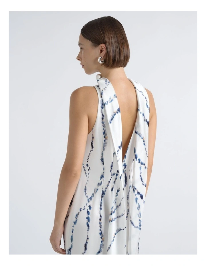 Abstract Print Column Maxi Dress image 5
