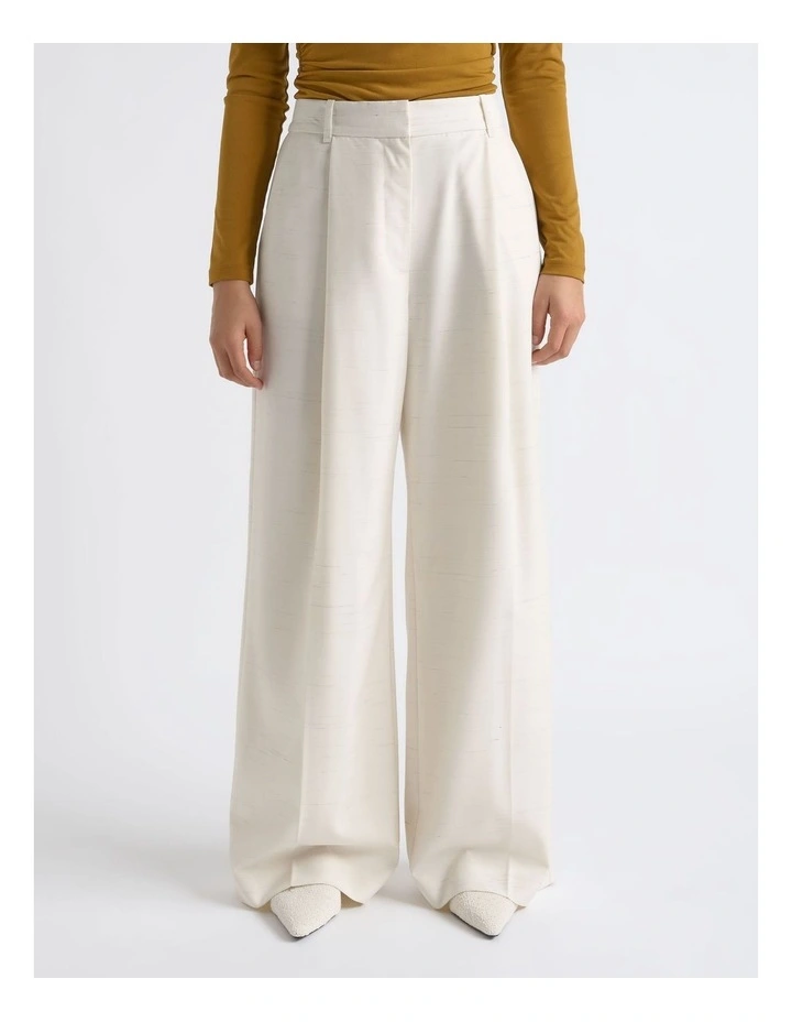 Flecked High Waisted Straight Leg Pant image 1