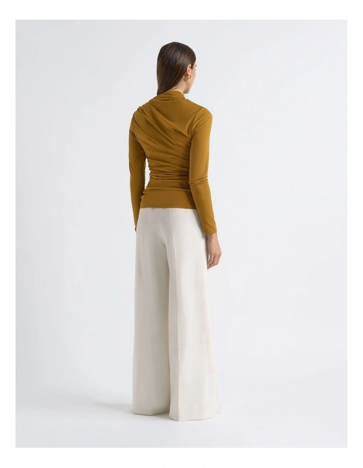 Flecked High Waisted Straight Leg Pant image 2