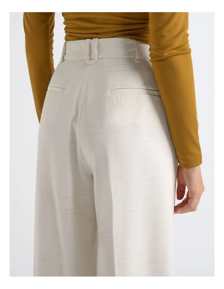 Flecked High Waisted Straight Leg Pant image 3