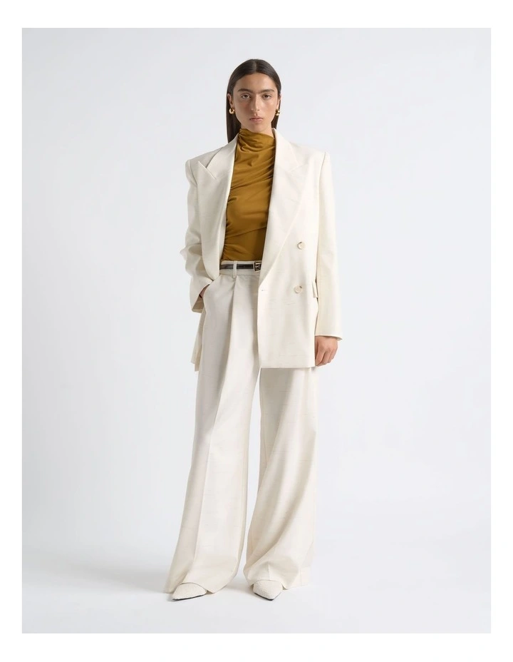 Flecked High Waisted Straight Leg Pant image 4