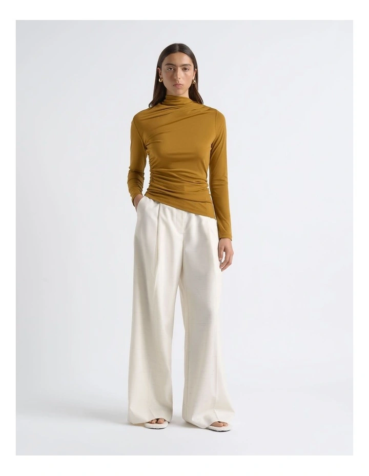 Flecked High Waisted Straight Leg Pant image 5