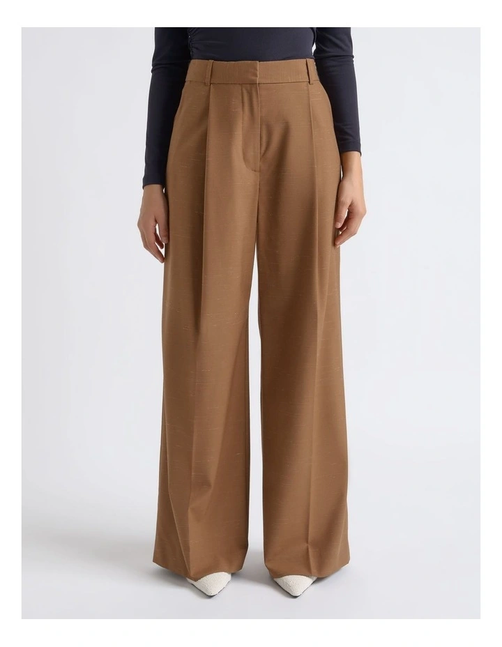 Flecked High Waisted Straight Leg Pant image 1