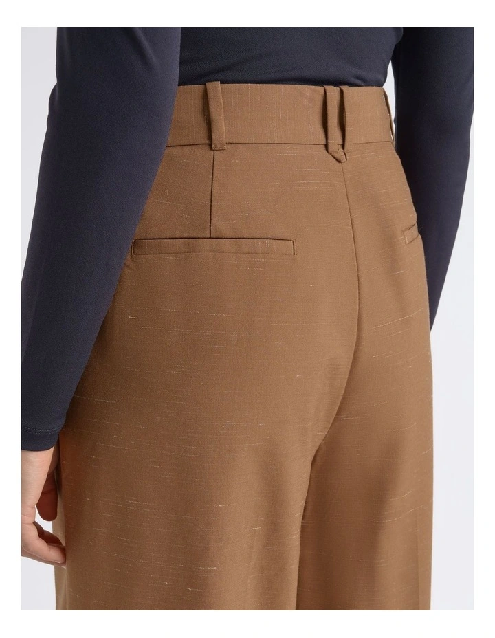 Flecked High Waisted Straight Leg Pant image 3