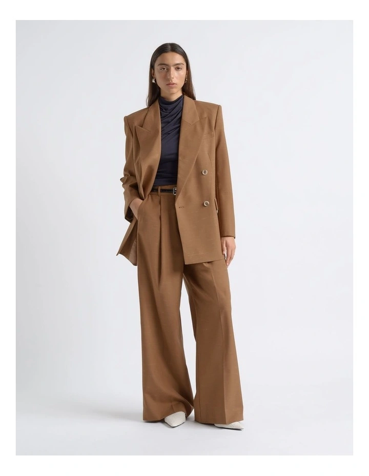 Flecked High Waisted Straight Leg Pant image 4