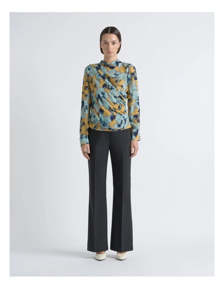Blurred Floral Drape Top image 5