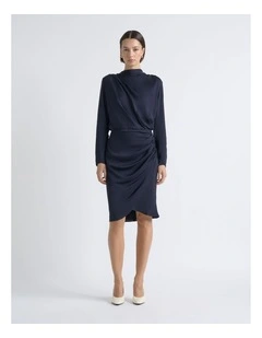 Drape Midi Dress