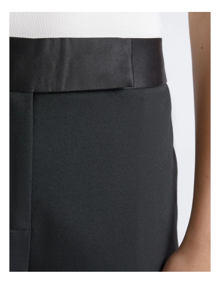 Satin Waistband Straight Leg Pant image 3