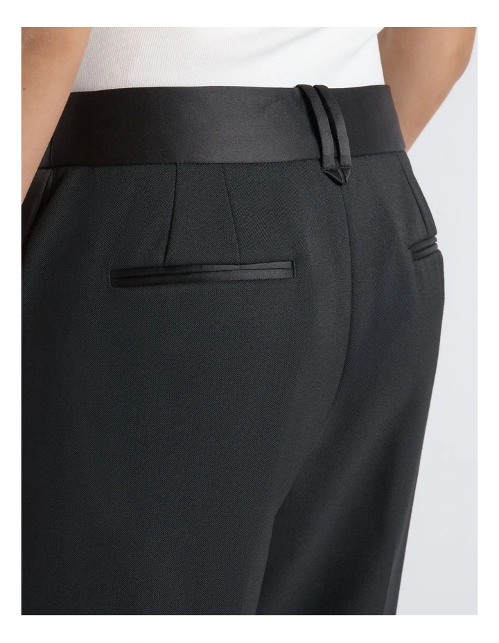 Satin Waistband Straight Leg Pant image 4