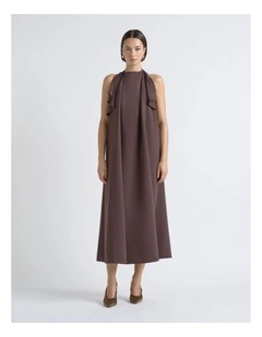 Halter Neck Midi Dress