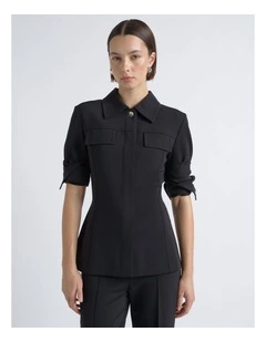 Stretch Snap Detail Shirt