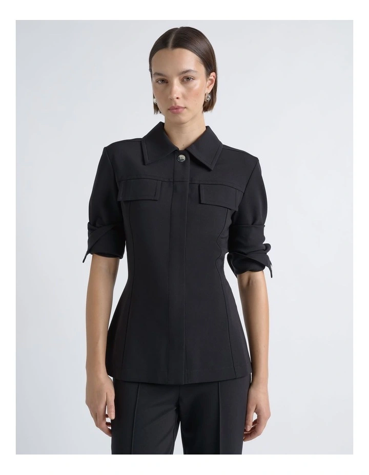 Stretch Snap Detail Shirt image 1