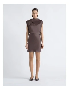 Cowl Neck Mini Dress