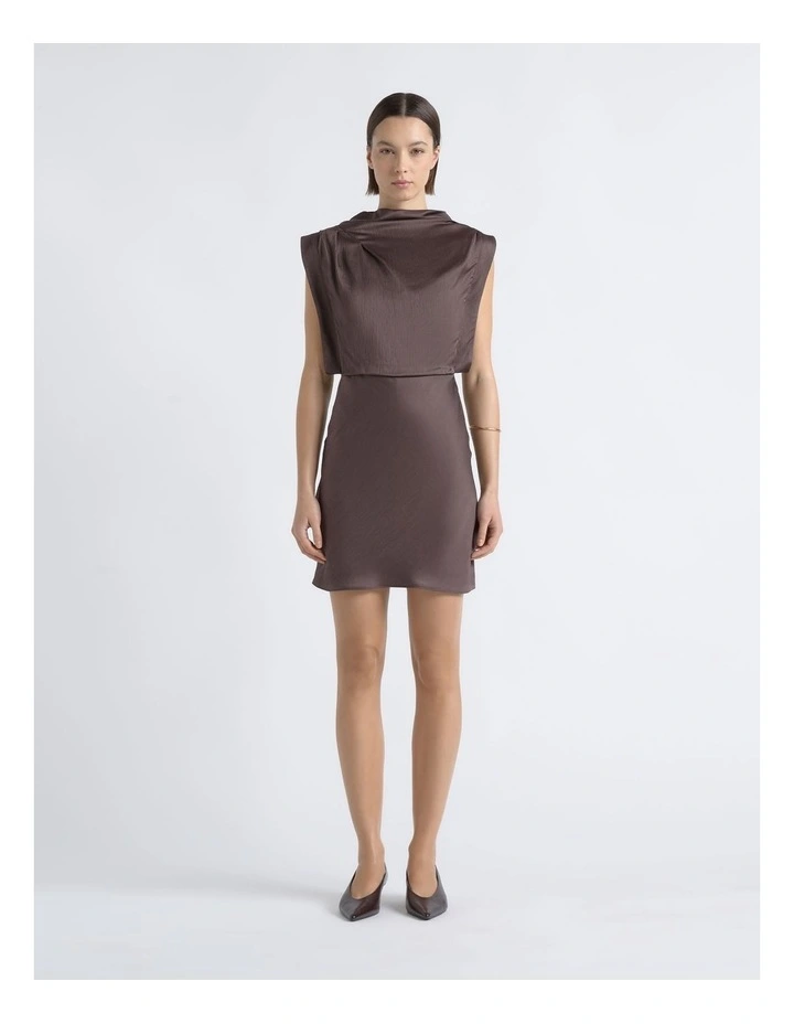 Cowl Neck Mini Dress image 1