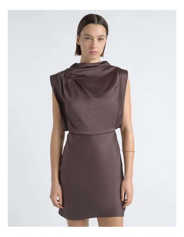 Cowl Neck Mini Dress image 4
