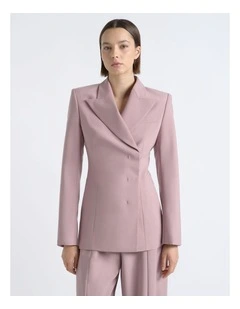 Double Breasted Concealed Blazer