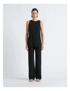 Textured Fitted Top