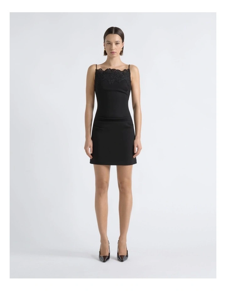 Lace Neckline Mini Dress image 2