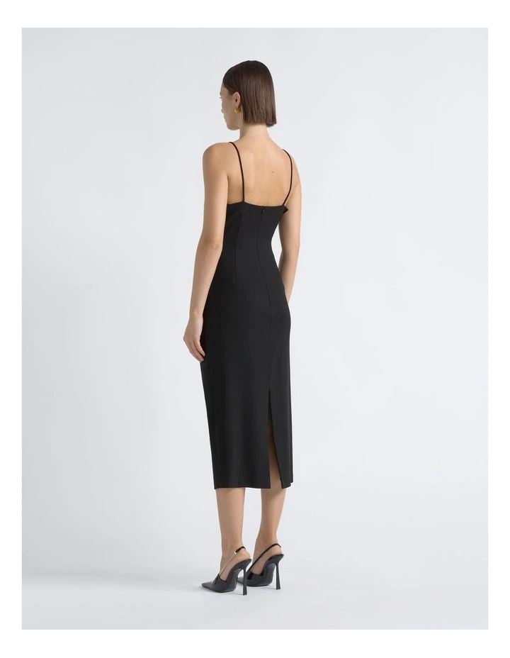 Lace Neckline Midi Dress image 2