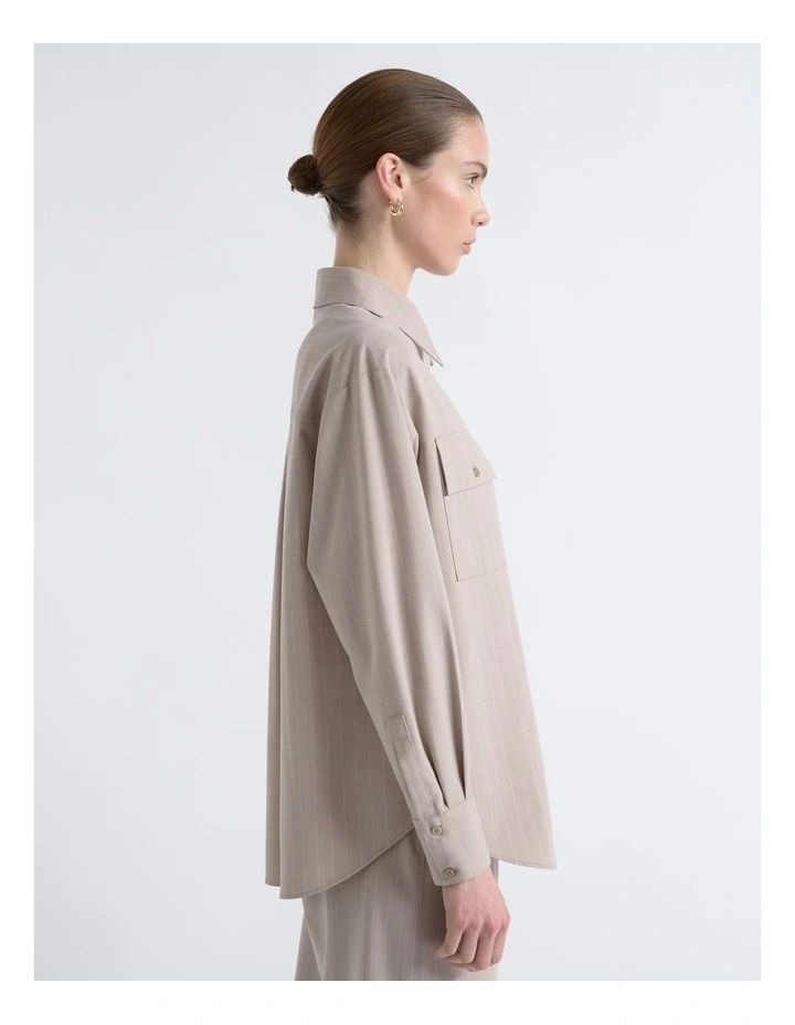 Relaxed Pinstripe Shirt image 2
