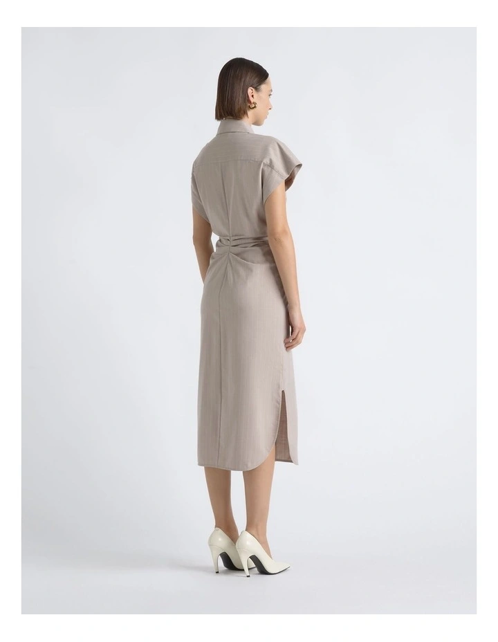 Pinstripe Shirt Dress image 2