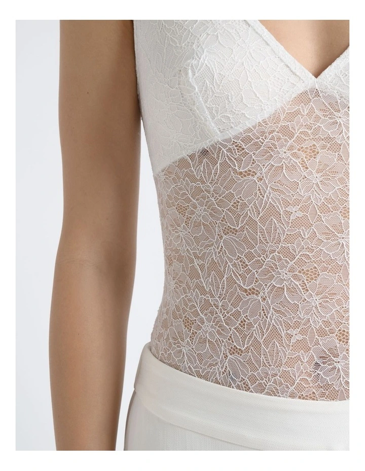 Scoop Neck Lace Bodysuit image 4