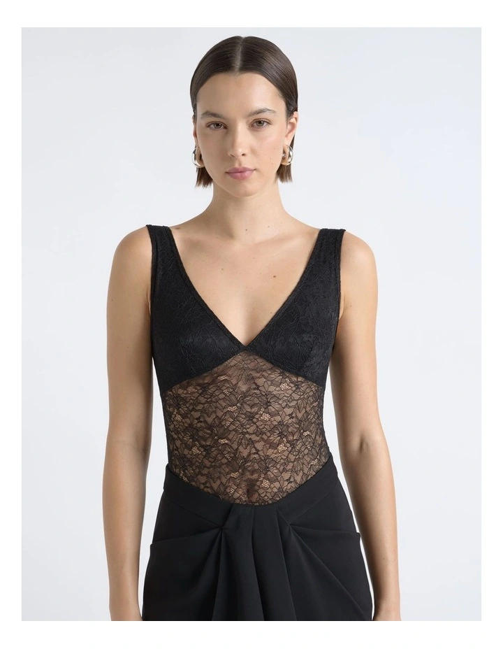 Scoop Neck Lace Bodysuit image 3